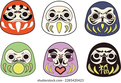 6 daruma this one symbol black daruma is mean lucky 