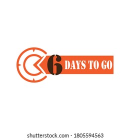 6 days to go counter