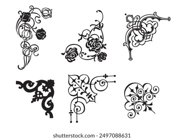 6 DISEÑO DE VECTOR DECORATIVO utilizado para el diseño de la camiseta + arte de cerámica + arte textil + trabajo gráfico etc