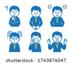 6 different pose sets for suit men