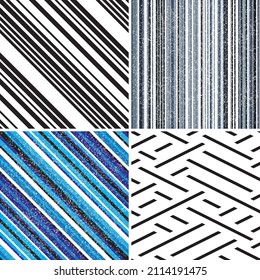 6 different vector patterns in the same package(eps). One pattern is paid and 5 are free (white dividing lines)