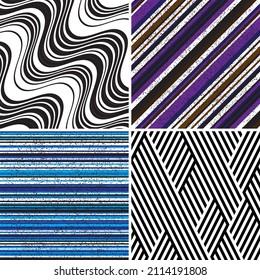 6 different vector patterns in the same package(eps). One pattern is paid and 5 are free (white dividing lines)