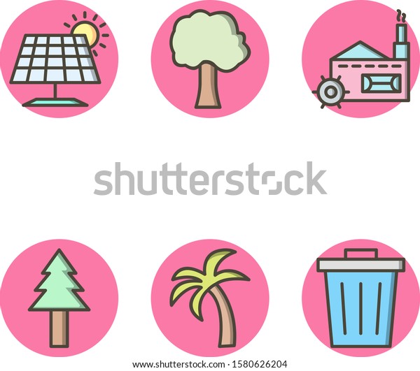 6 Eco Icons\
For Personal And Commercial\
Use.\
