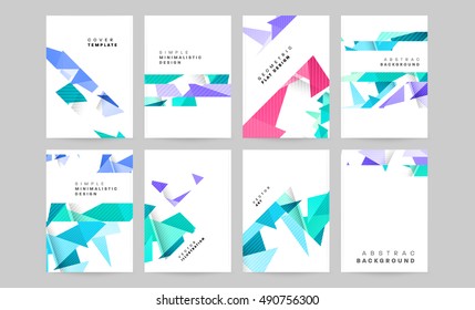 6 elegance Vector annual report Brochure Flyers Cover template designs set, may be used for Presentation, Magazine, Book Covers