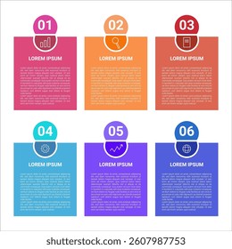 6 Elements of Business Process, Infographic and Presentation Template