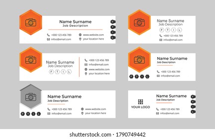 6 flat and modern business email signature templates
