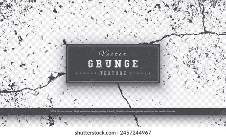 6 Grunge Crack Textures. Vector Background. Adding Vintage Style and Wear to Illustrations and Objects. Vector eps 10.