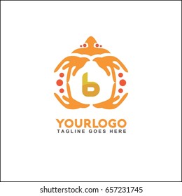 6 letter vector health and beauty care logo. Brand identity for spa, yoga center, cosmetic, natural product. 