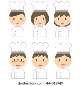 6 licensed cooks of a white hat