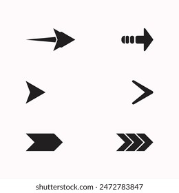 6 Minimalist arrow vector design