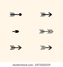 6 Minimalist arrow vector design