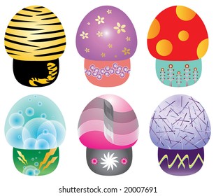6 mushroom design