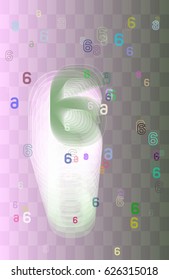 6 Number design elements