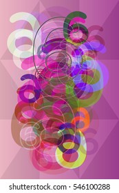 6 Number of modern wallpaper, emblematic poster among illustration