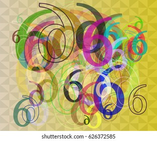 6 Number pattern design