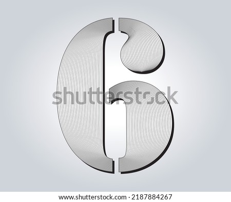 6 numeric guilloches design used gift cheque and money 