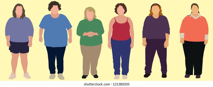 6 Obese Women