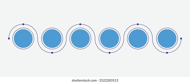 6 Option Infographic Designs - Circle Shape Designs