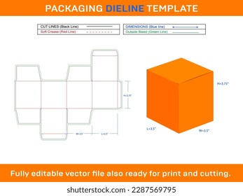 6 Oz Jar Candle Box Care Package Vector Dieline Template