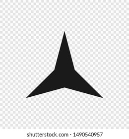 6 point classic star. Vector illustration