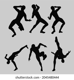 6 poses, can be used to create symbols or comic inspiration