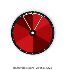 ícone roda da fortuna em branco da seção 6. Imagem de clipart isolada no plano de fundo branco