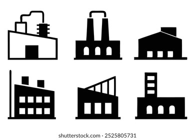 6 Set Of factory black silhouette
