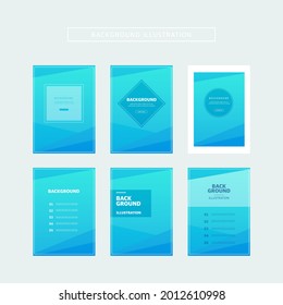 6 sets of various background illustrations