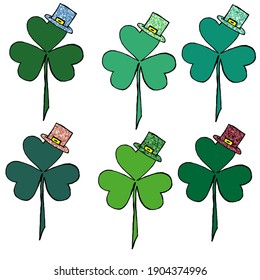 6 Shamrocks embellished with glitter to add a sparkle to your St. Patrick's Day crafting. 