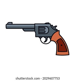 6 Shooter Gun Icon Clipart Image Stock Vector (Royalty Free) 2029607753 ...