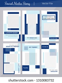 6 Slides Unique Editable modern Social Media banner Template.Anyone can use This Design Easily.Promotional square web banner for social media. Elegant sale and discount promo - Vector.