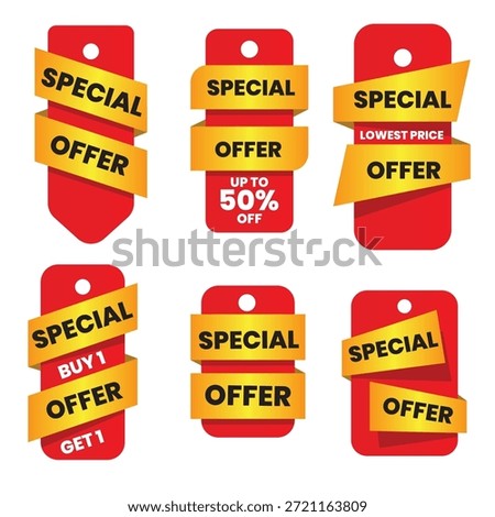 6 Special offer tag collection