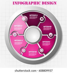 6 step infographic design for your business. 
