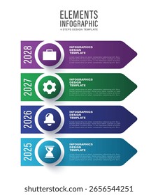 Diseño de etiqueta de infografía de 6 pasos. Plantilla de Vector con iconos de línea.