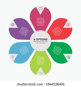 6 Steps Eco Vector Infographics Design . This infographics is very ideal for any business presentations