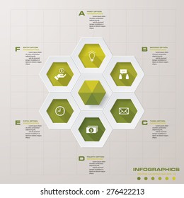 6 steps graphic/website layout. editable background for presentation. vector illustration.