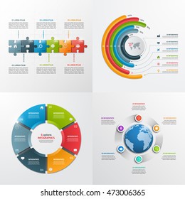6 steps vector infographic templates. Business concept.