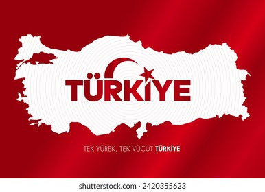 6 Subat 2023 Turkiye Depremi. Unutmadik. Translation: 6 february 2023 Türkiye Earthquake. We did not forget.