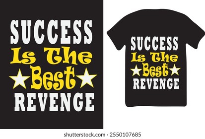 6. "Success Revenge Inspirational Quote Artwork"
