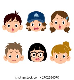 6 types of children's troubled faces