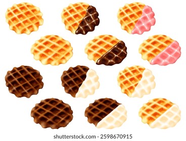 6 types of crispy and fluffy Belgian waffles