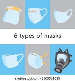 6 types of sanitary masks