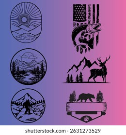 6 various type of silhouette