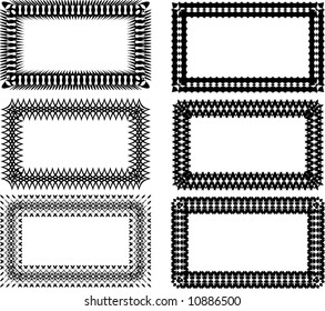 6 Vector clip-art / decorative frame for your design
