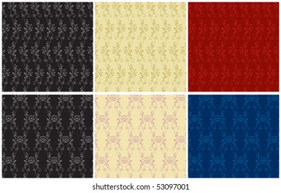 6 victorian seamless backgrounds