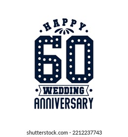 60 Anniversary Celebration, Happy 60th Wedding Anniversary