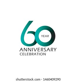 60 Anniversary Vector Template Design Illustration