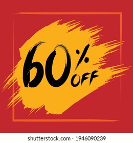 60% of colour text illustration