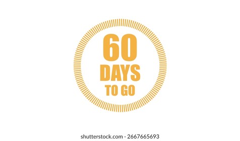 Icono de círculo de 60 días para los días restantes
