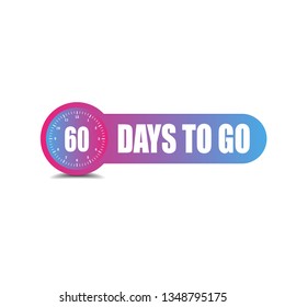 60 Days to go sign